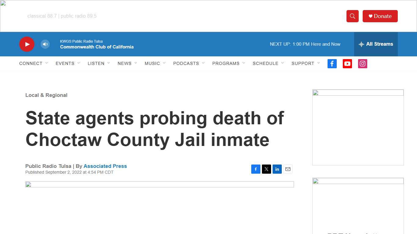 State agents probing death of Choctaw County Jail inmate